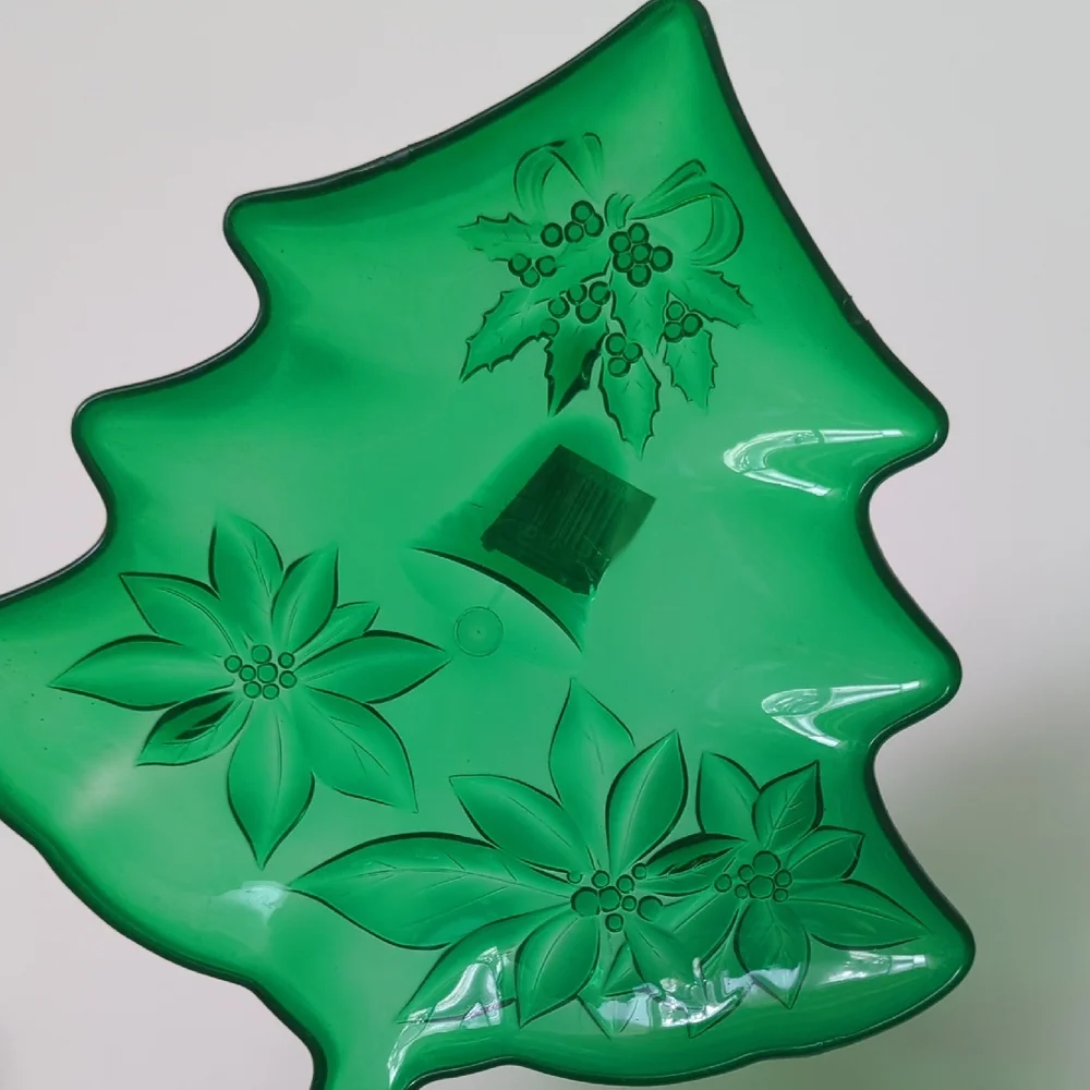 🆕 Holiday Tree & Snowman Decorative Serving Platters Set